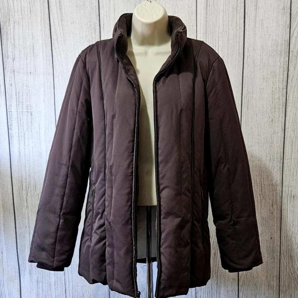 LIZ CLAIBORNE Full Zip Puffer Jacket - Picture 3 of 11